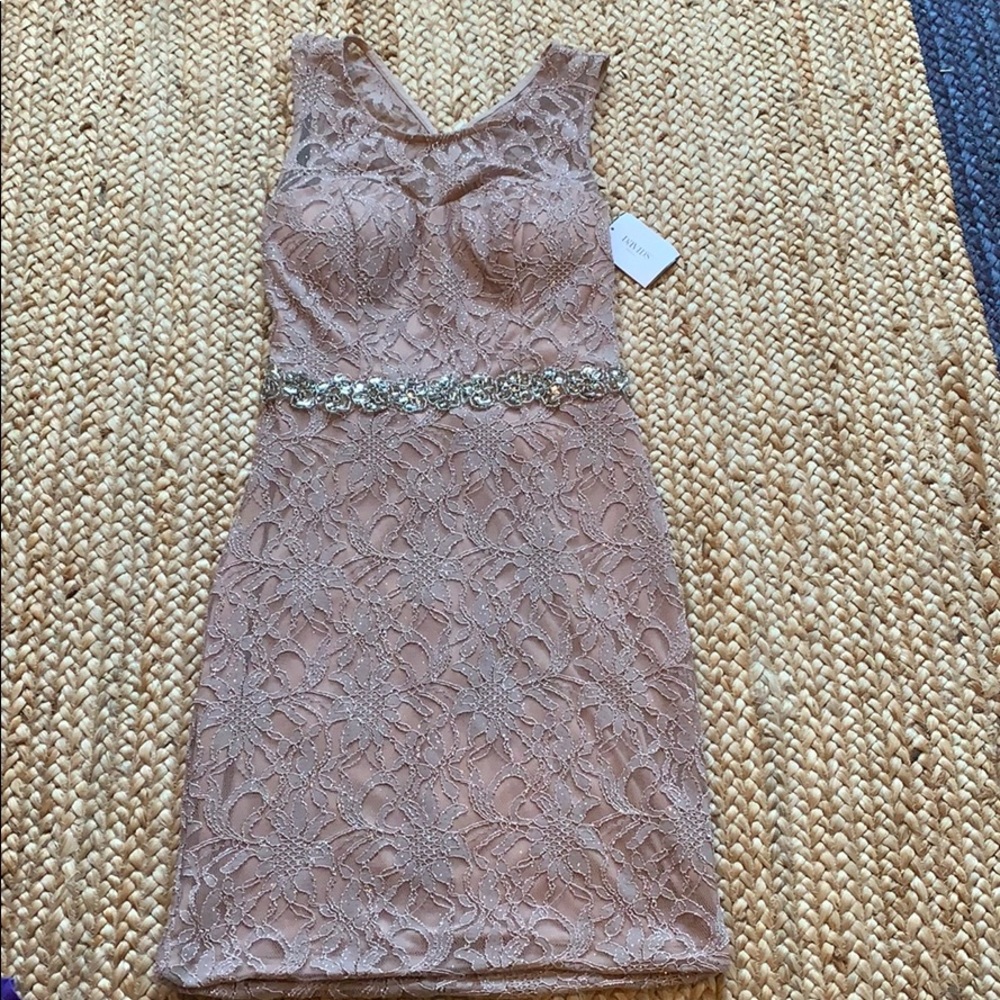 New David’s Bridal dress 6 Taupe